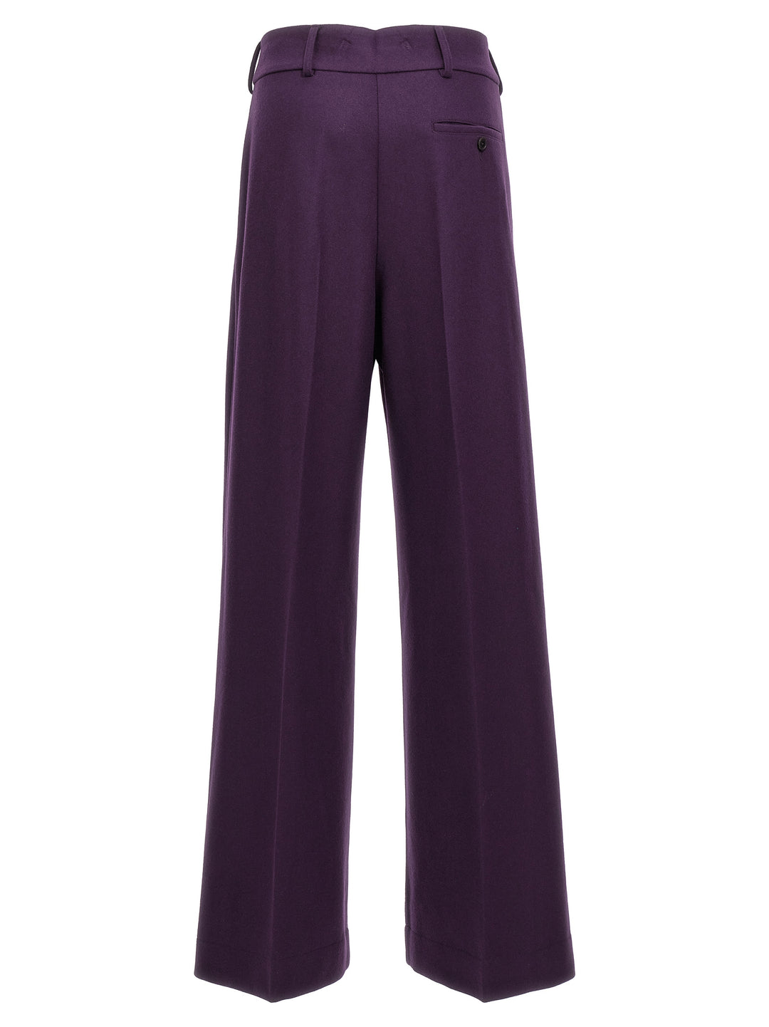 Wool Pantaloni Viola