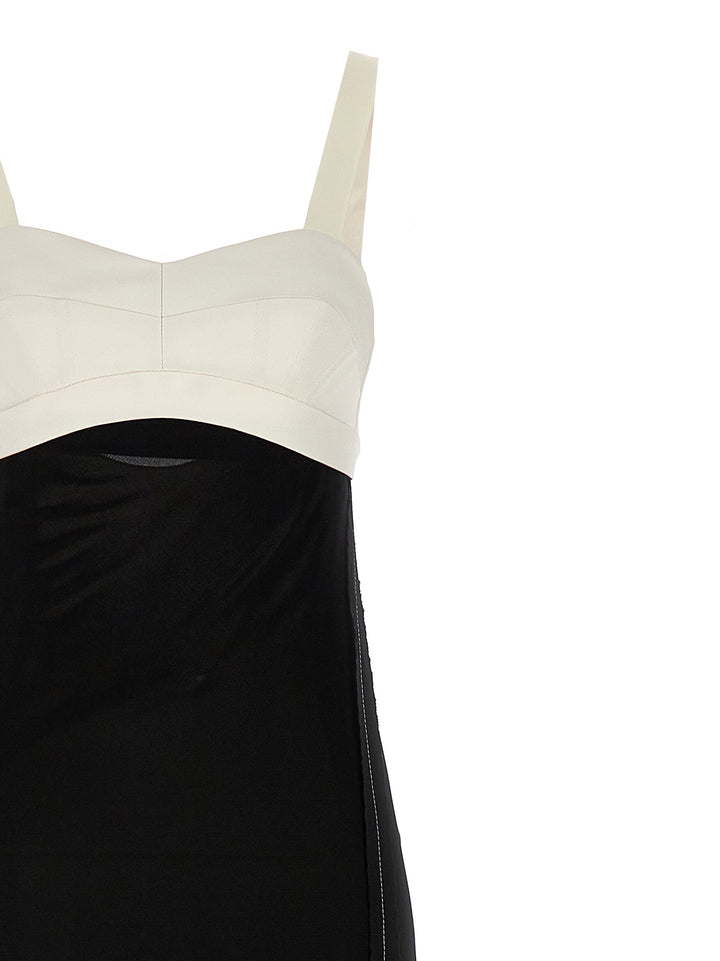 Bra Detail Dress Abiti Bianco/Nero