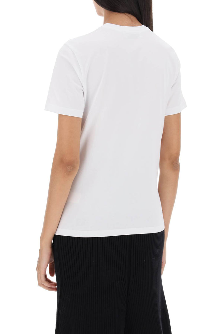 T Shirt Regular Con Ricamo Logo - Tory Burch - Donna