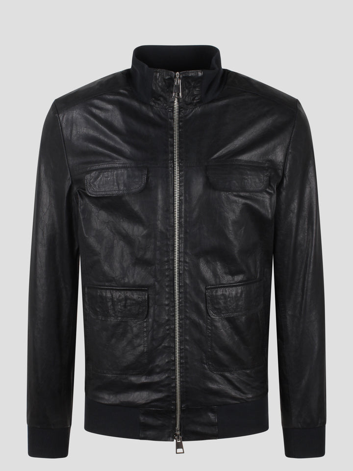 Biker leather jacket