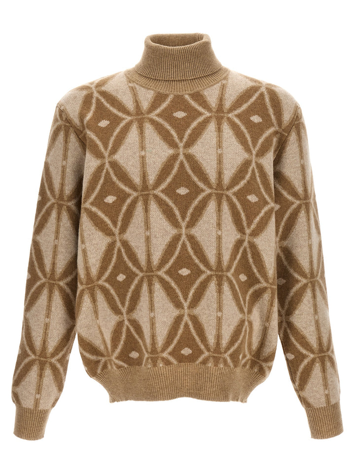 Patterned Sweater Maglioni Beige