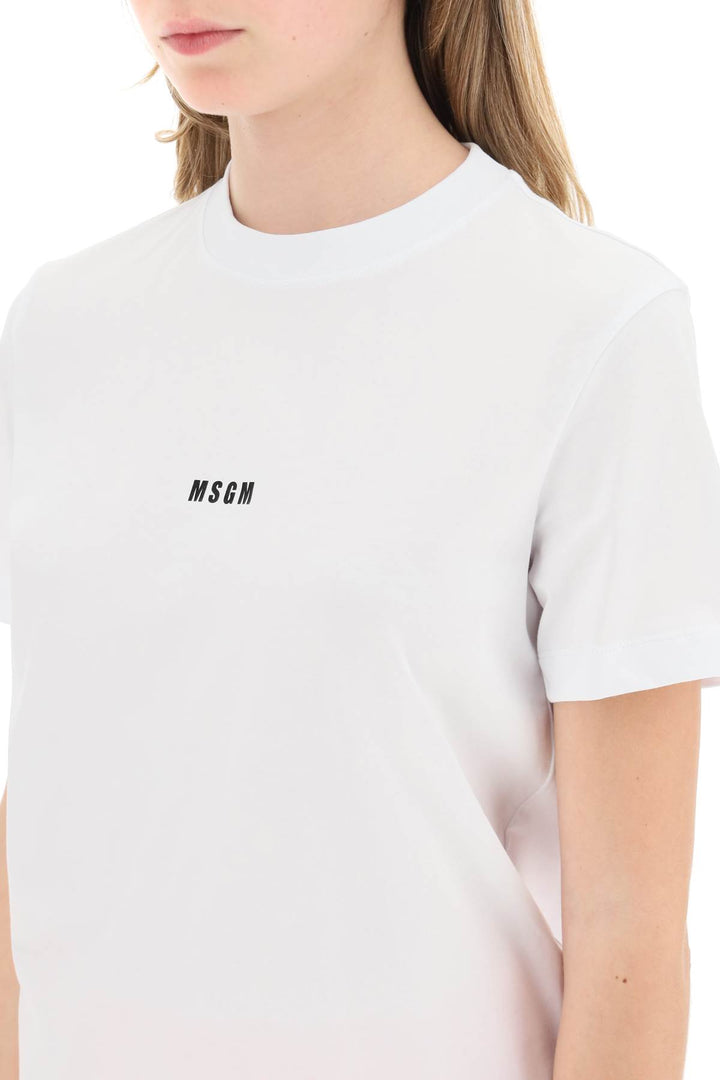 T Shirt Stampa Logo - MSGM - Donna