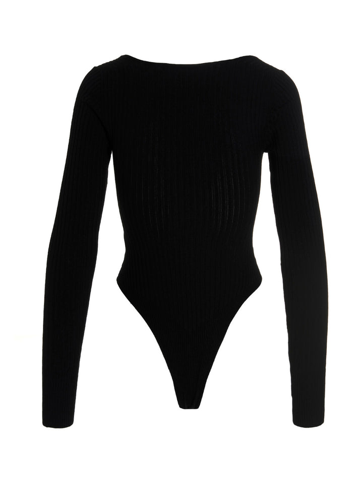 Cut-Out Bodysuit Intimo Nero
