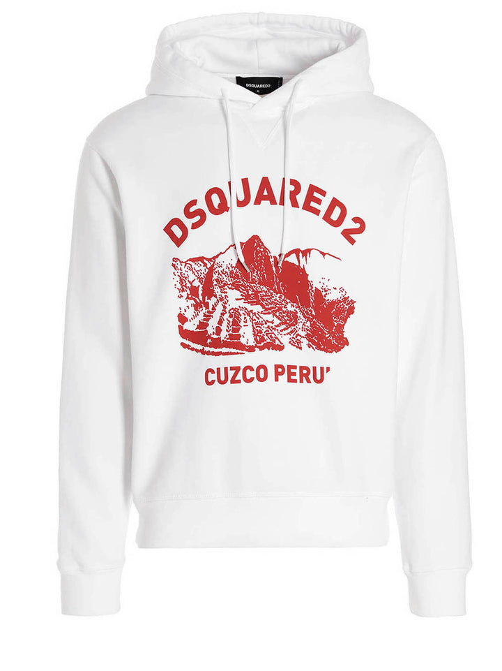 'Cuzco’ Felpe Bianco