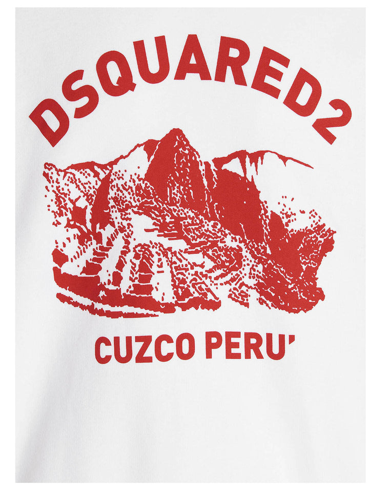 'Cuzco’ Felpe Bianco
