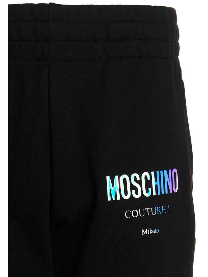 'Holographic Moschino’ Pantaloni Nero