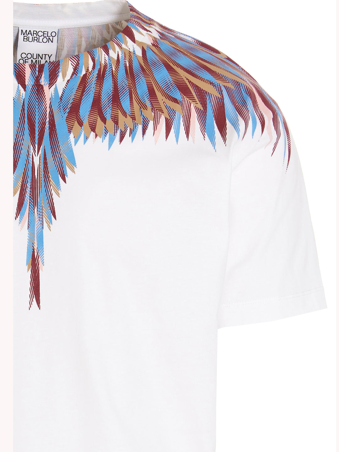 'Lines Wings' T Shirt Bianco