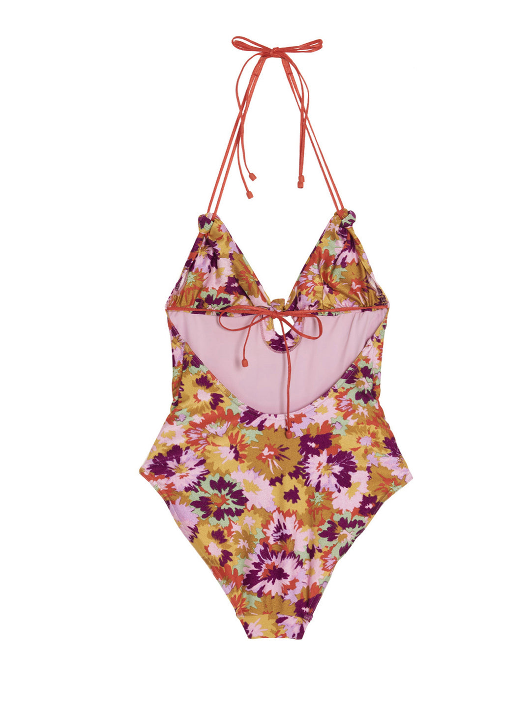 Violet Knotted Beachwear Multicolor