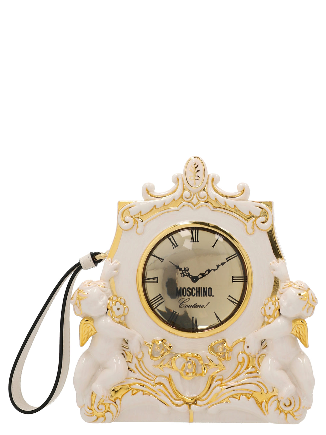 'Clock' Clutch Bianco
