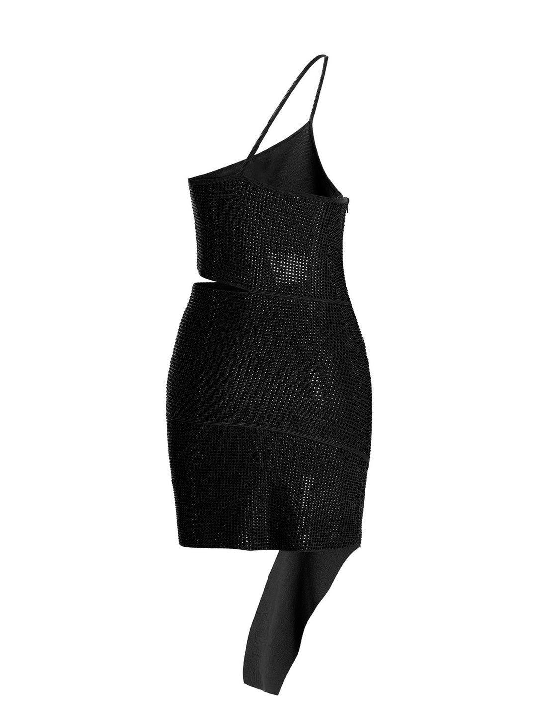 One-Shoulder Sequin Dress Abiti Nero
