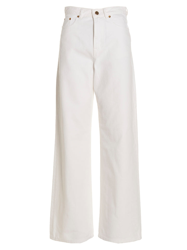 'Bull Over Dyed-58' Jeans Bianco