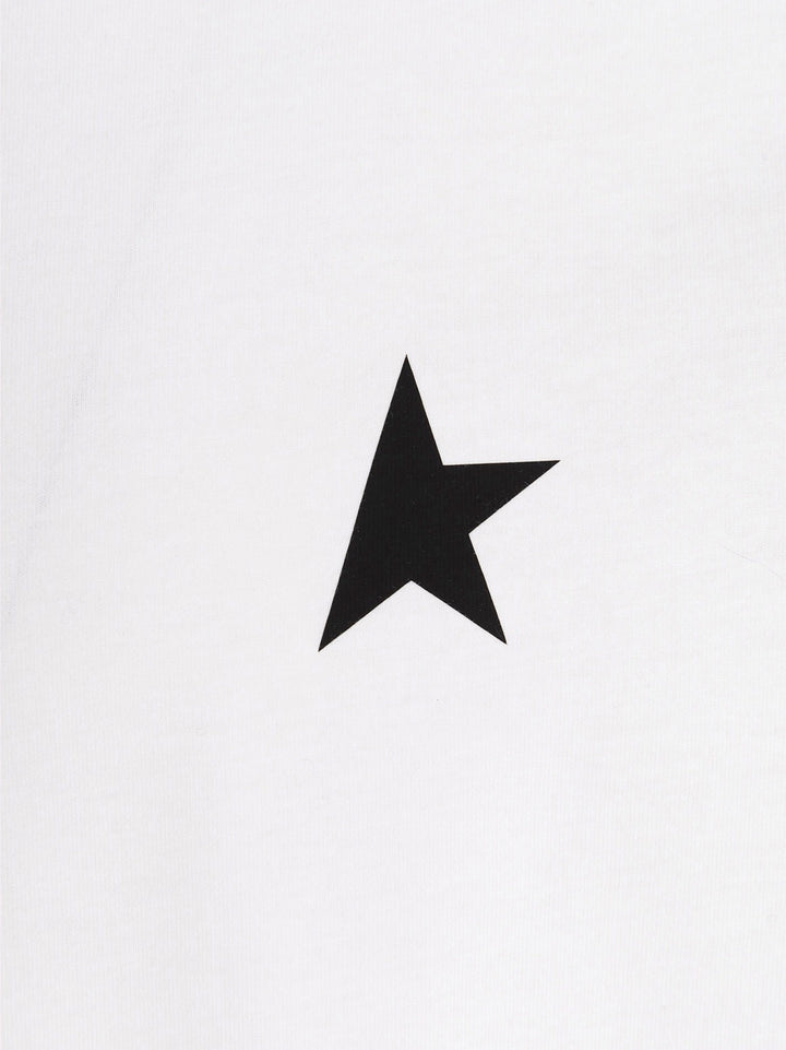 'Small Star' T Shirt Bianco/nero