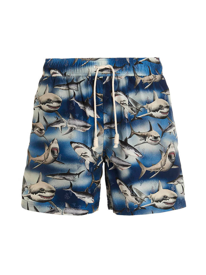 'Sharks' Beachwear Blu