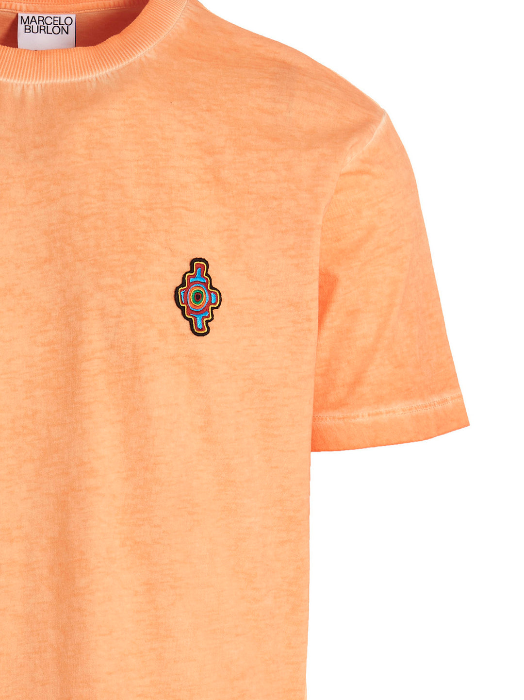 'Sunset cross' T Shirt Arancione