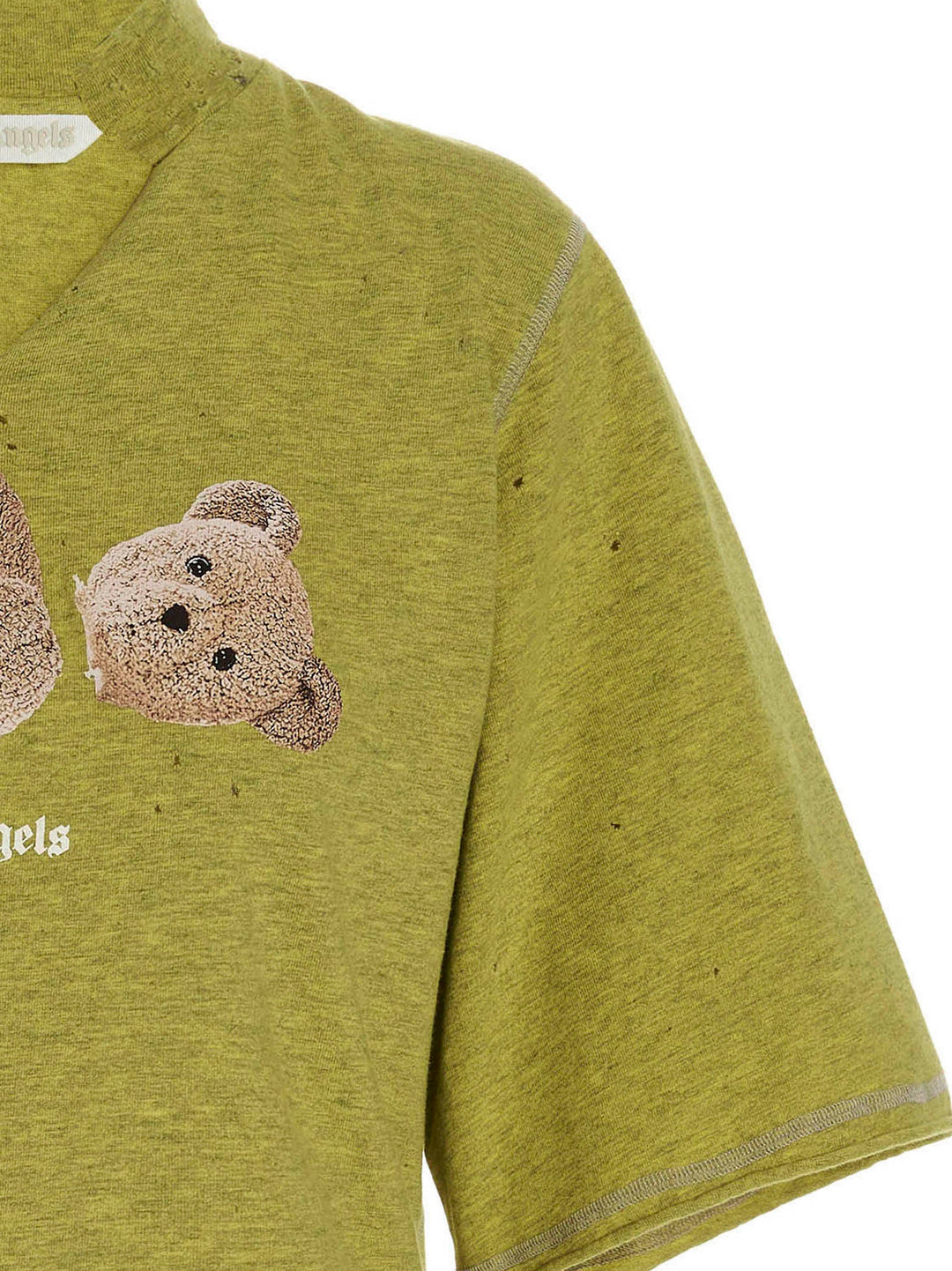'Ripped PA Bear' T Shirt Giallo
