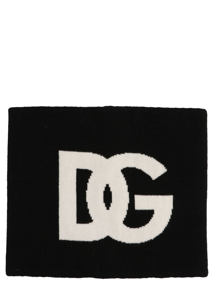 'DG' Sciarpe Bianco/nero