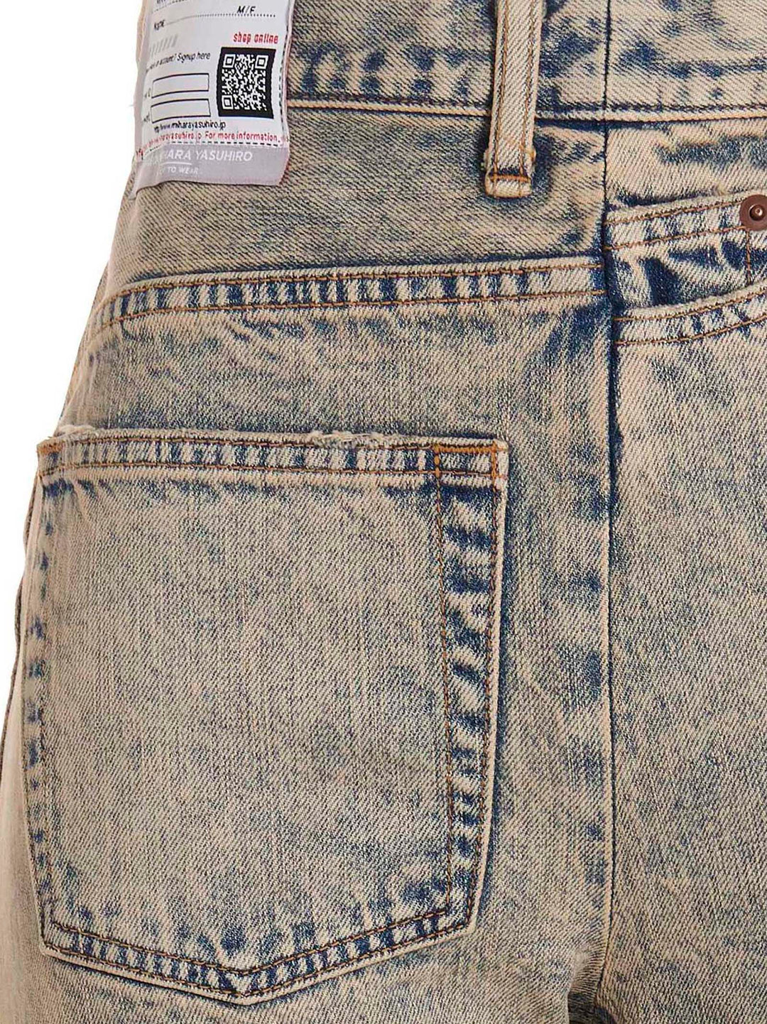 'Deconstruction' Jeans Beige