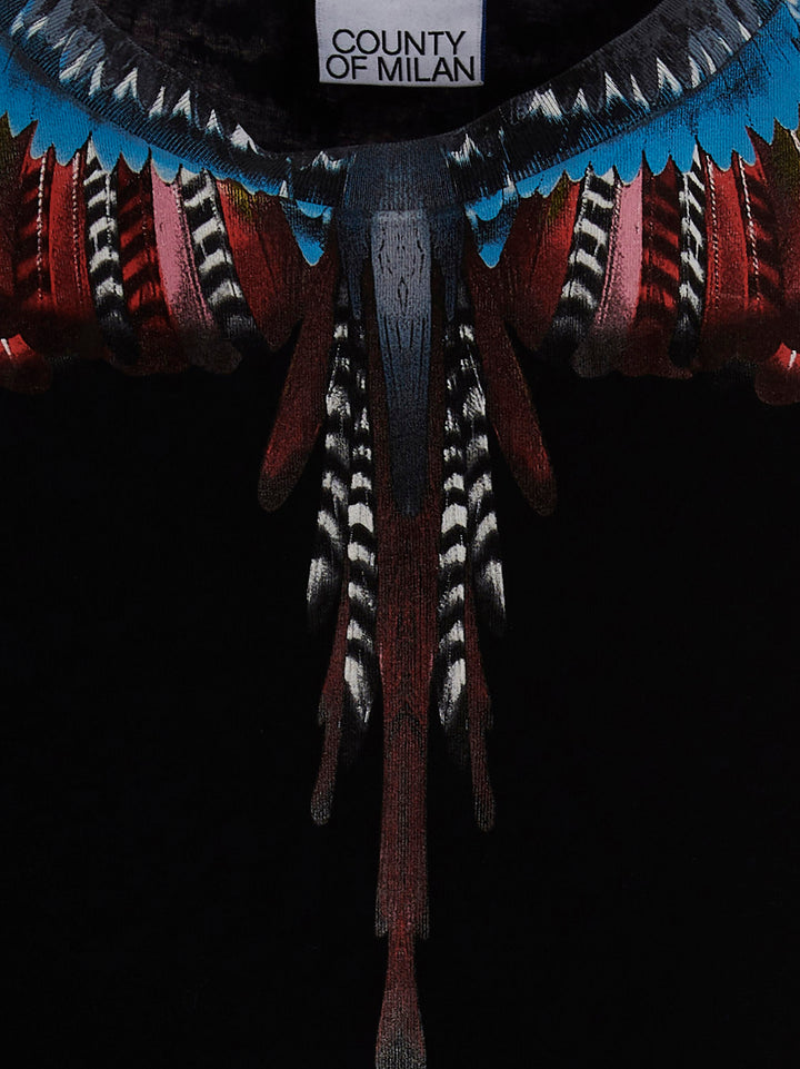 'Grizzly Wings' Top Nero