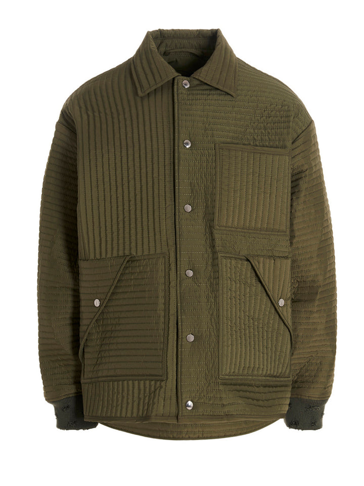 'Chore Quilted Stripes' Giacche Verde