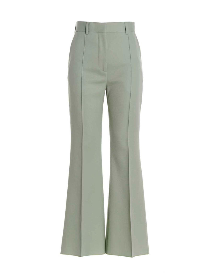'Flared Tailored' Pantaloni Verde