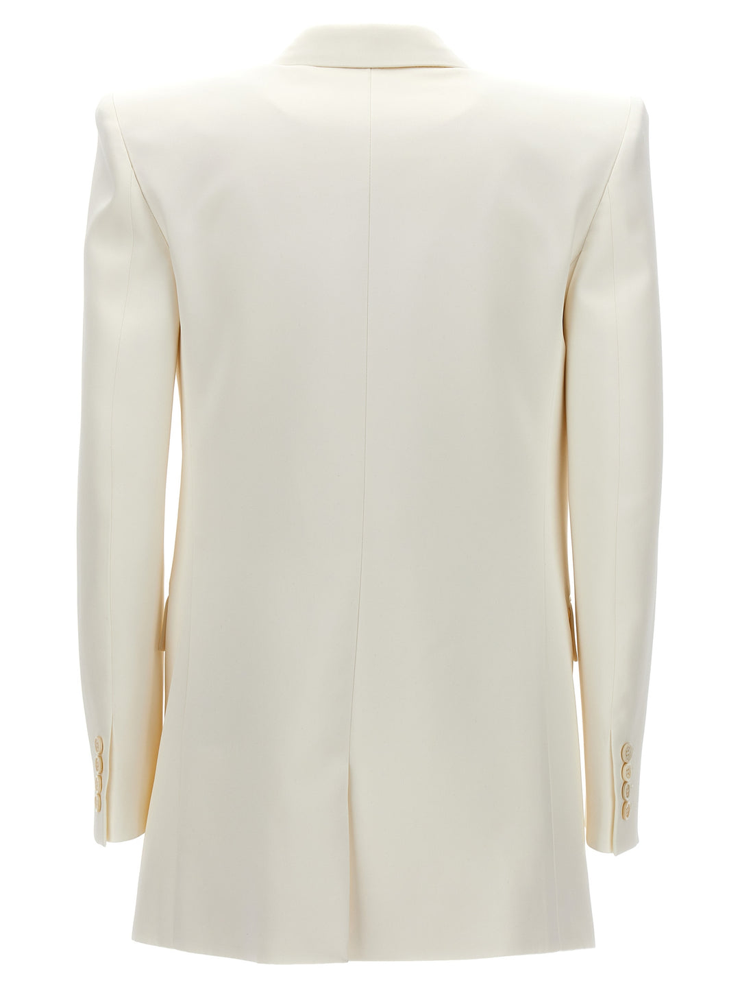 Double Breast Silk Blazer Jacket Giacche Bianco