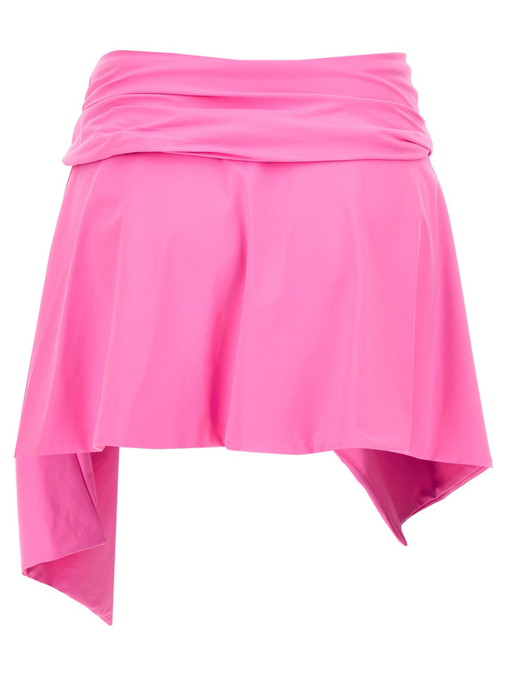 Flounced Miniskirt Beachwear Rosa