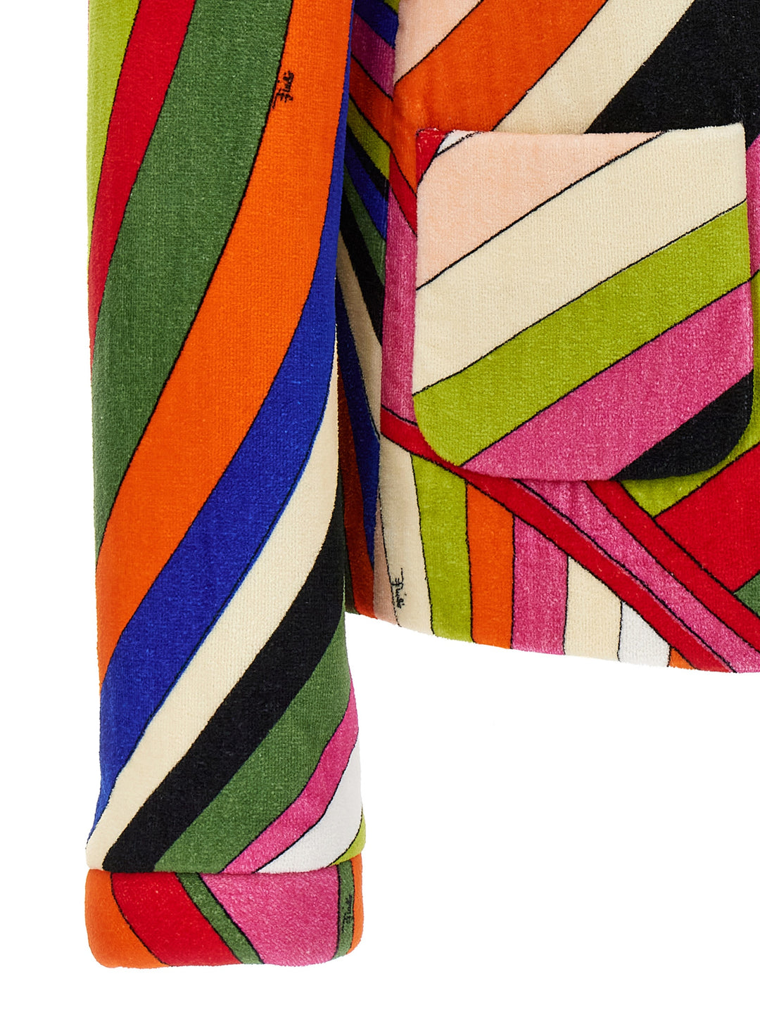 Pattern Short Terry Jacket Giacche Multicolor