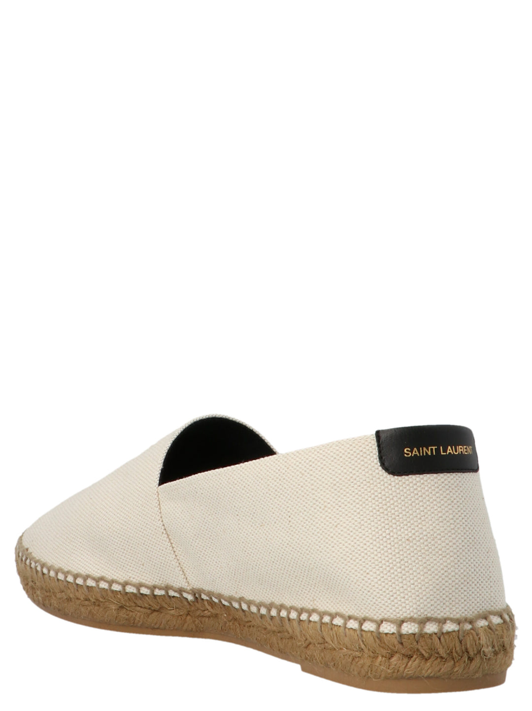 Logo Embroidery Espadrilles Flat Shoes Beige