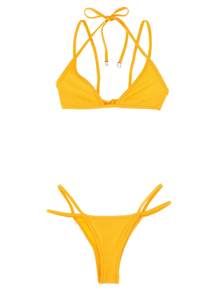 Ribbed Bikini Beachwear Giallo