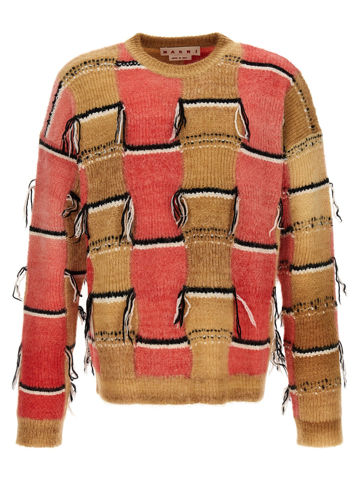 Fringed Multicolor Sweater Maglioni Multicolor