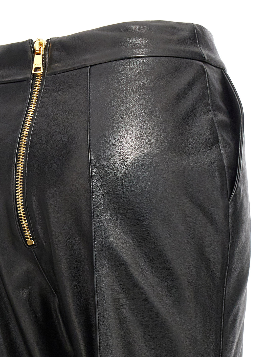 Leather Pantaloni Nero