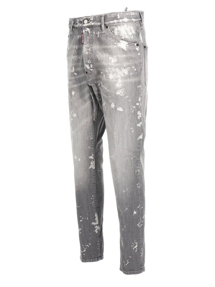 Relax Long Crotch Jeans Grigio