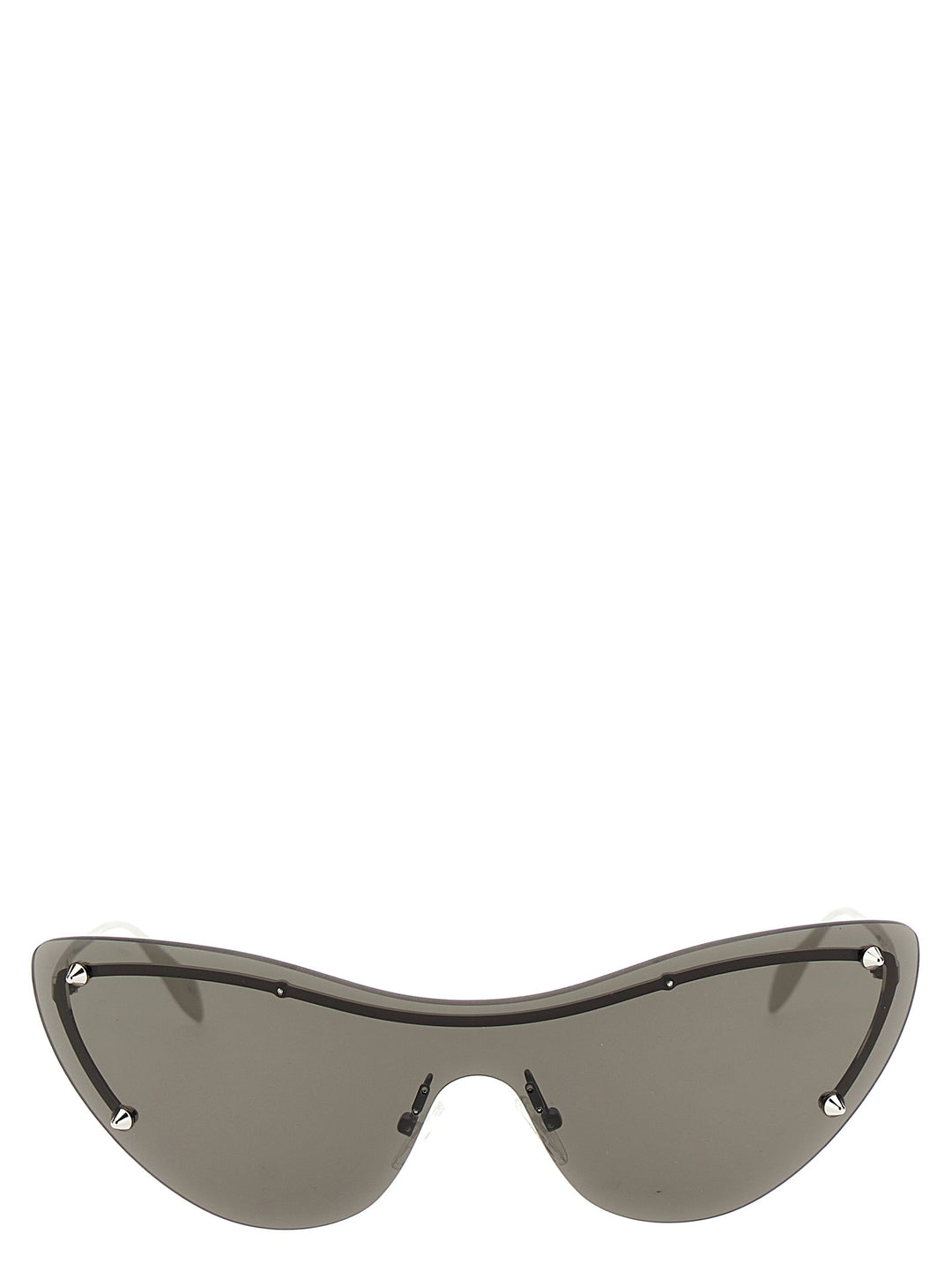Spike Studs Cat-Eye Mask Occhiali Da Sole Silver