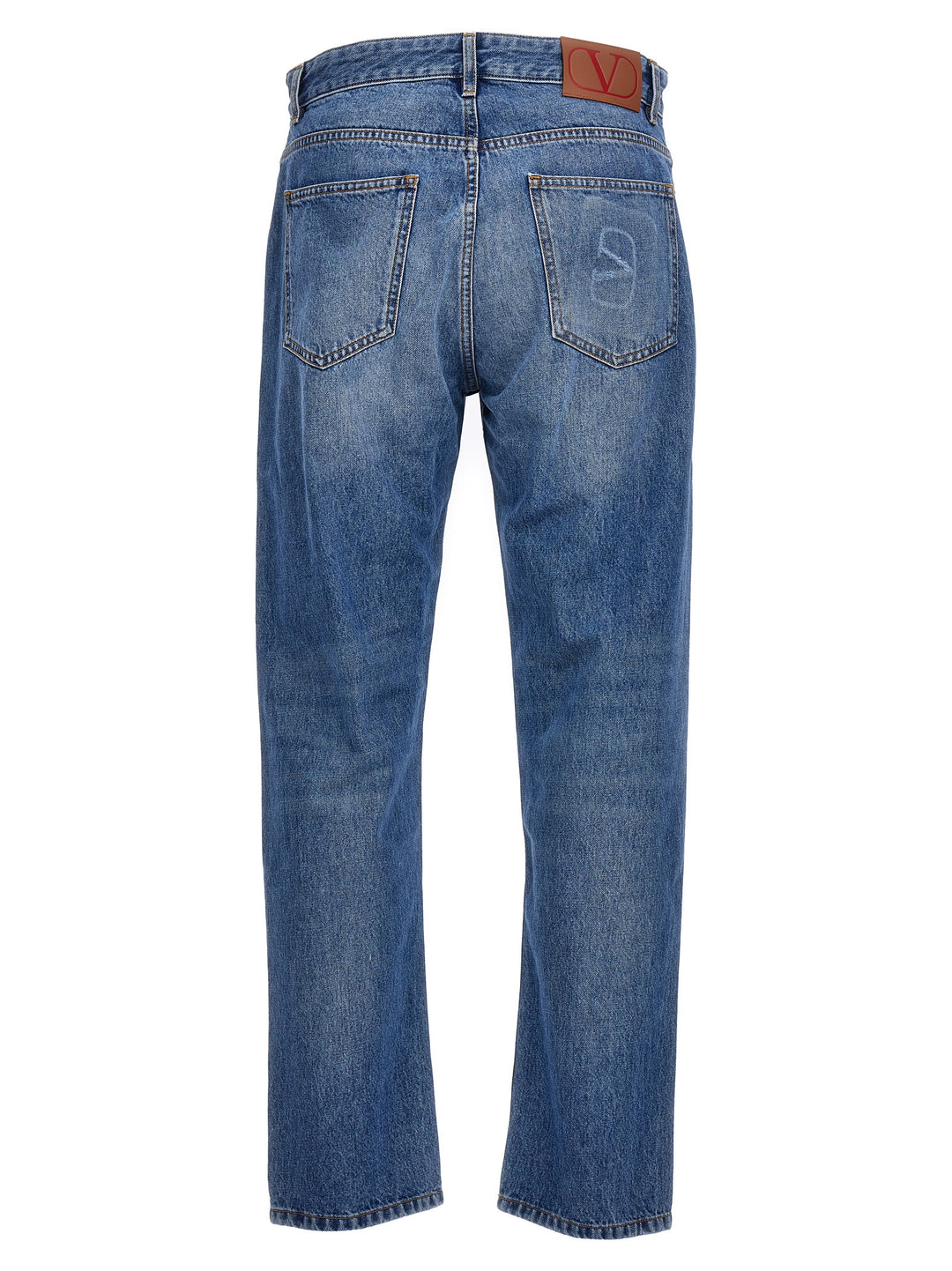 Valentino Straight Fit Jeans Blu