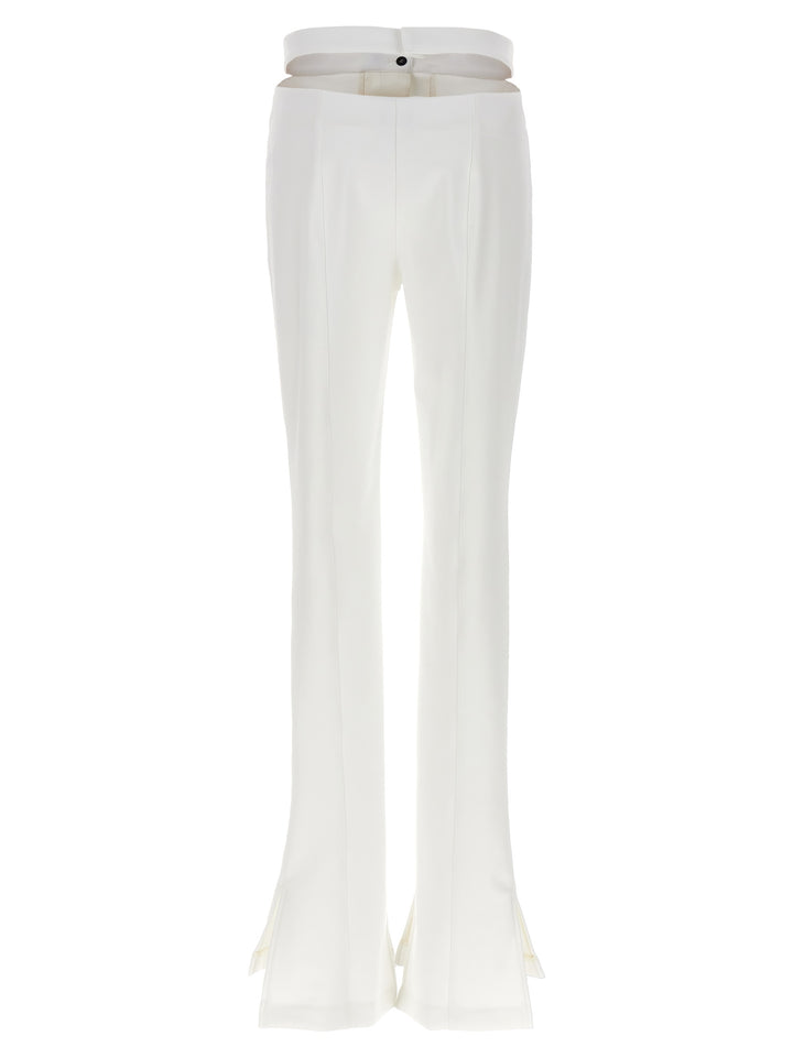Cut-Out Pantaloni Bianco