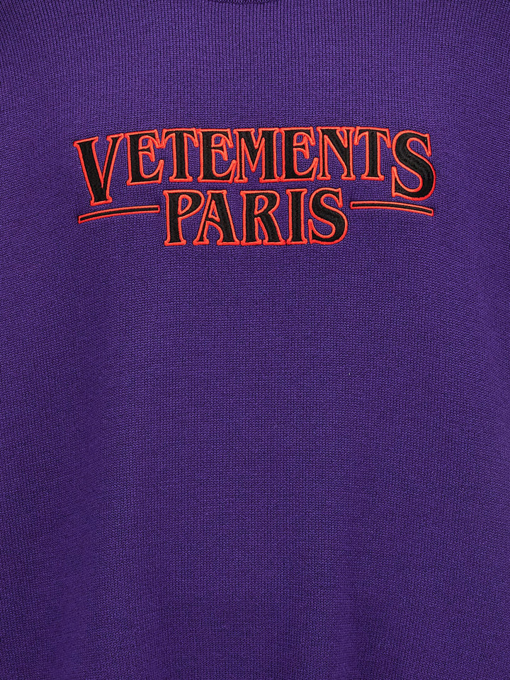 Vetements Paris Sweater Felpe Viola