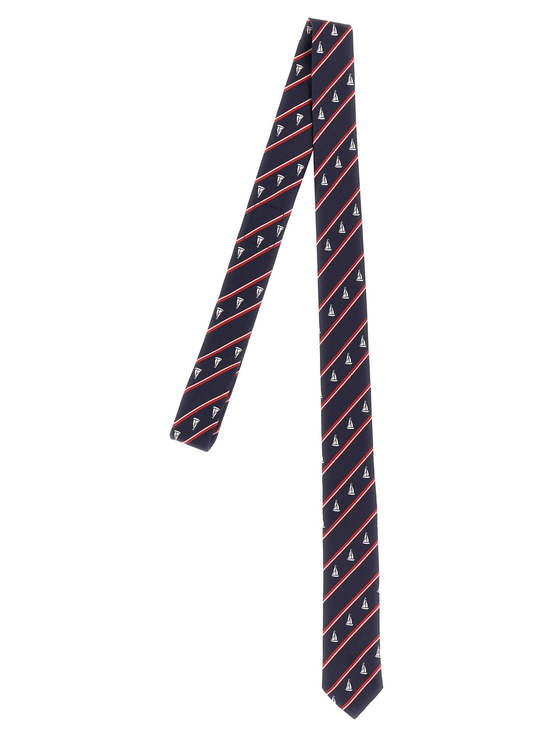 Sailboat Necktie Cravatte Multicolor