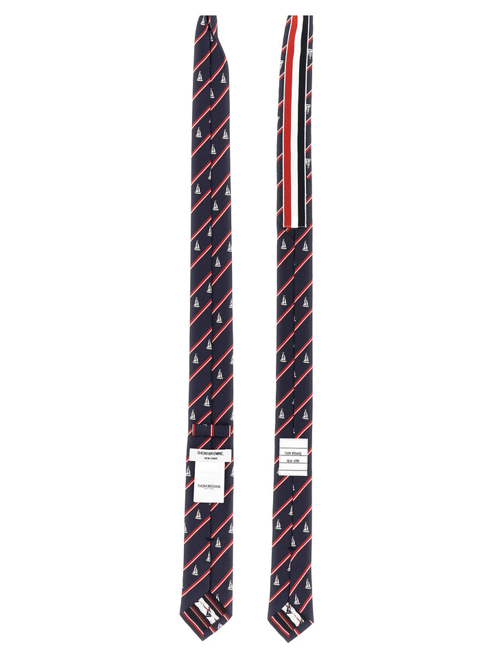 Sailboat Necktie Cravatte Multicolor