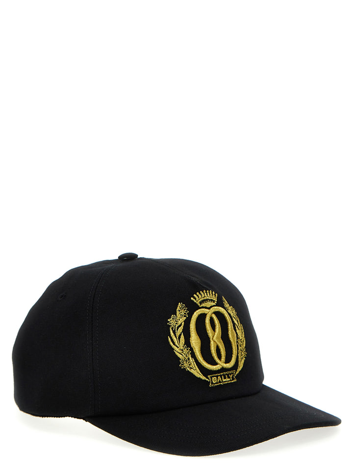 Logo Embroidery Cap Cappelli Nero