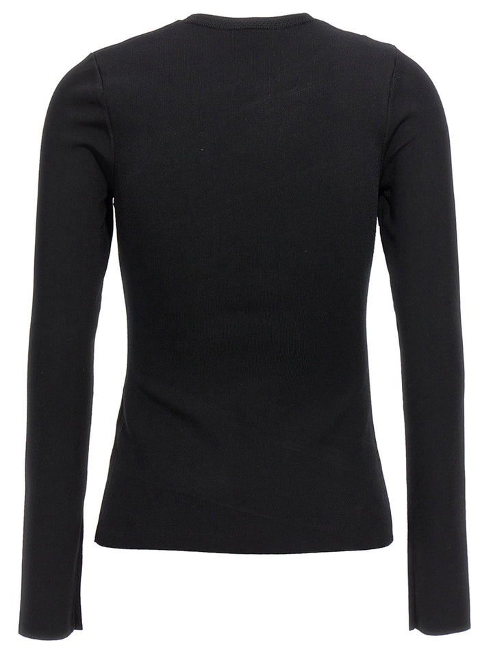 Cut-Out Sweater Top Nero