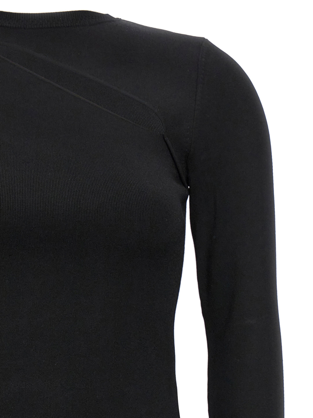 Cut-Out Sweater Top Nero