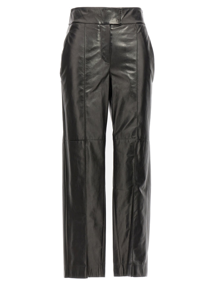 Leather Pantaloni Nero