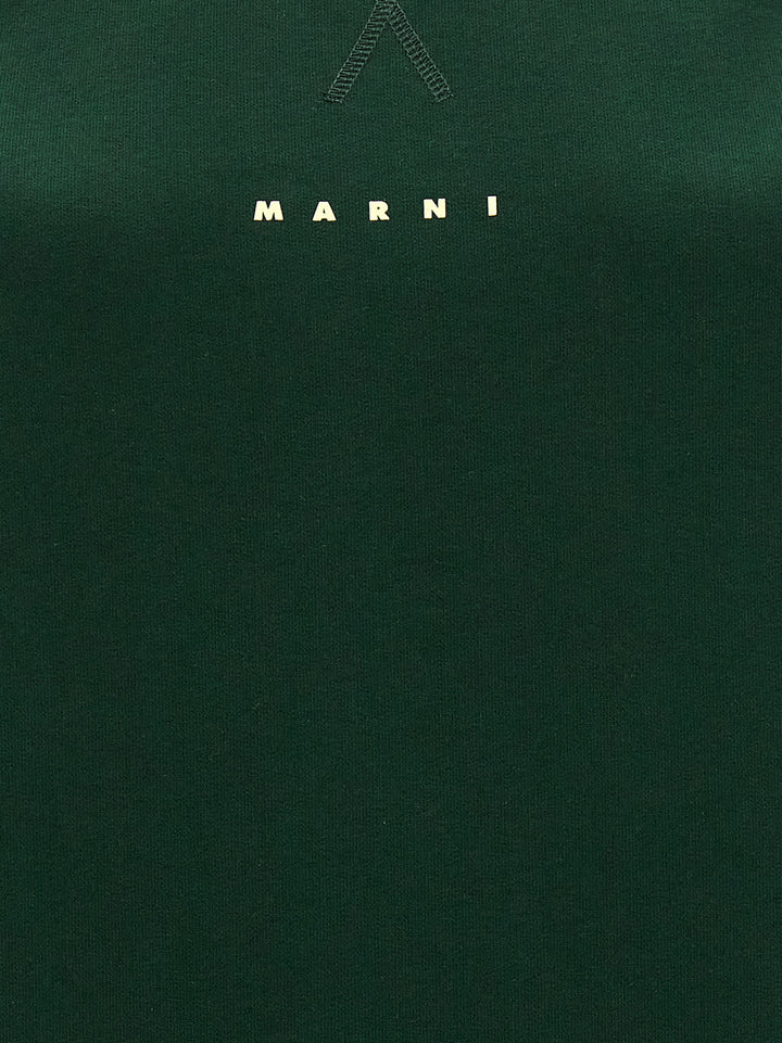 Logo Print Felpe Verde