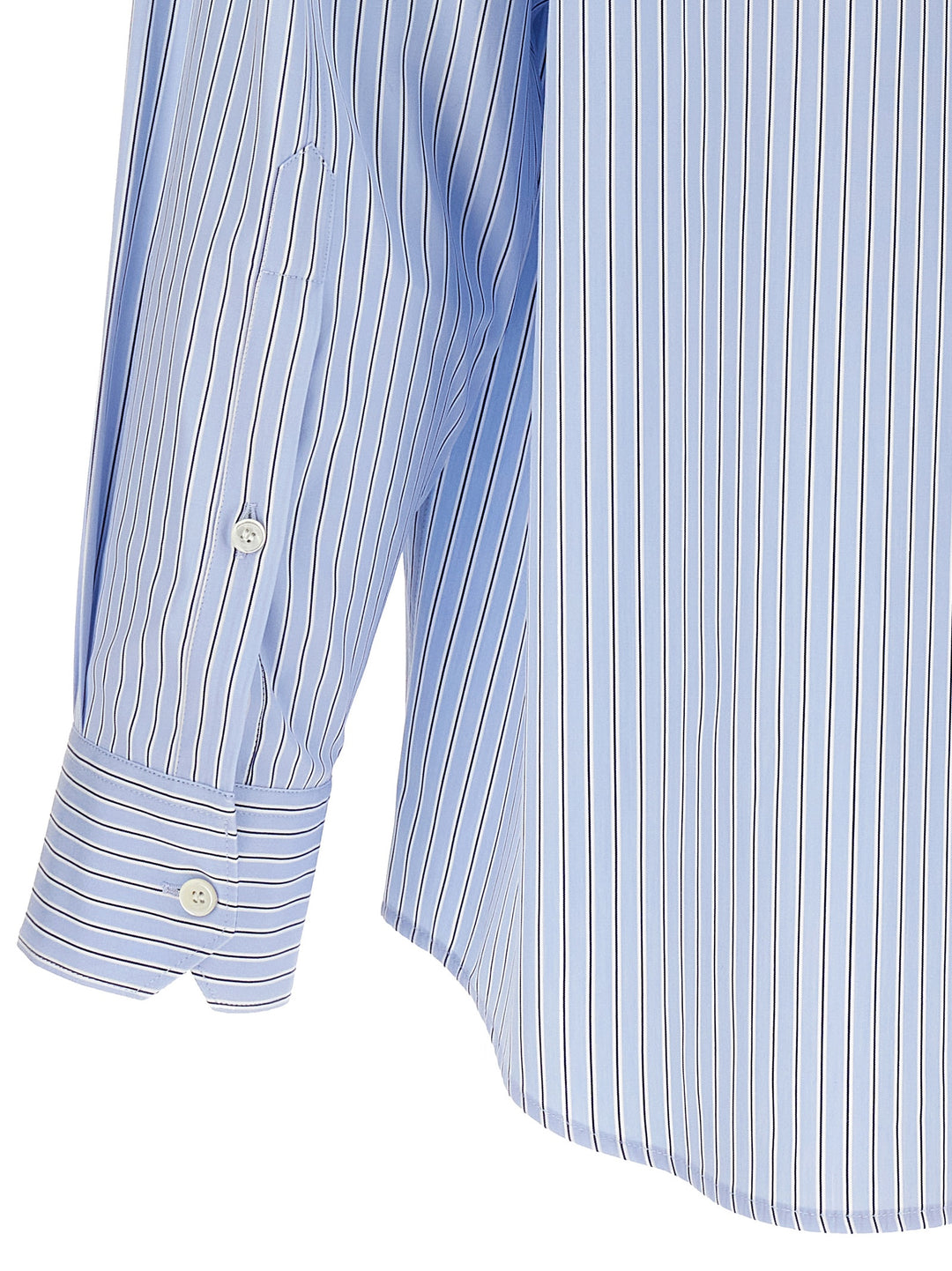 Valentino Striped Shirt Camicie Celeste