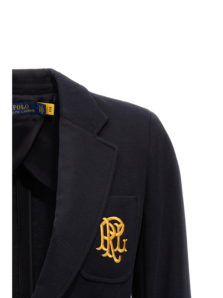 Crest Logo Blazer And Suits Blu