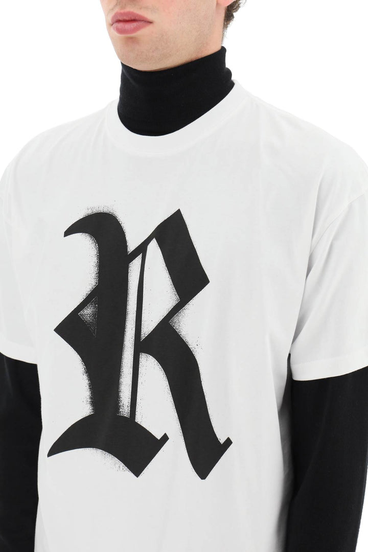 T Shirt Con Stampa Logo - Raf Simons - Uomo