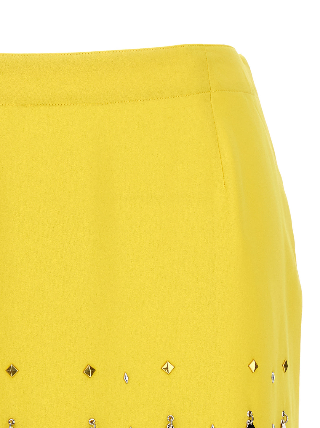 Diamond-Hued Sequin Skirt Gonne Giallo