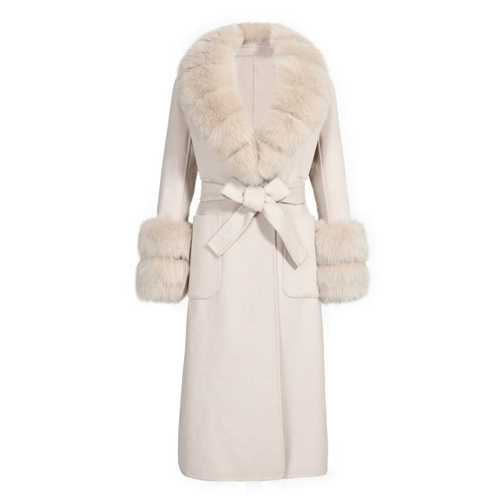 Cappotto Lebonè Beige Misto Cachemire