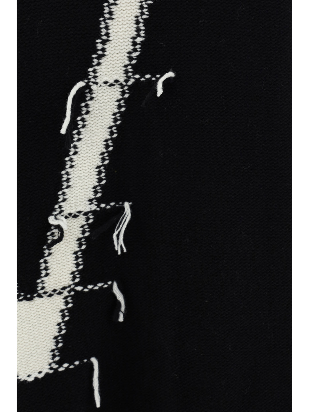 Cardigan in lana con maxi monogramma ricamato