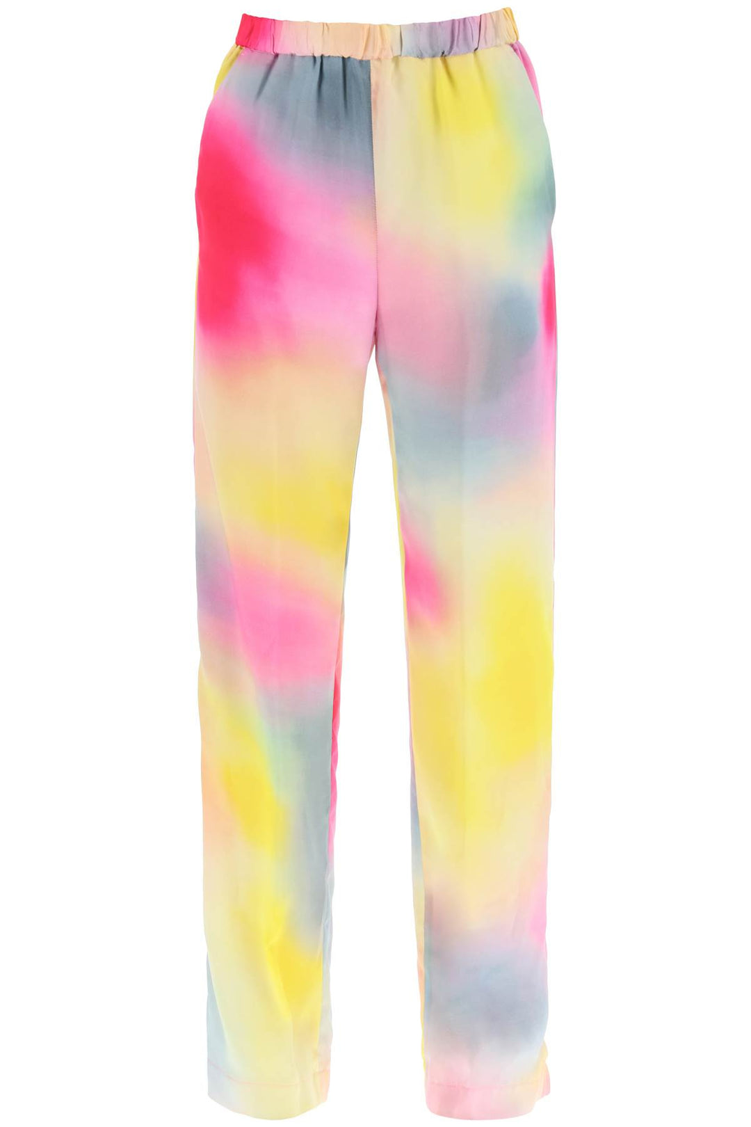 Pantaloni In Raso Multicolor - MSGM - Donna
